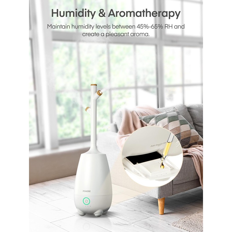Humidifiers for Bedroom Large Room Home, 5L Quiet Cool Mist