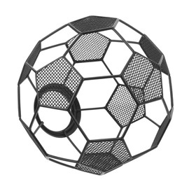 DOITOOL Football Lampshade, Soccer Lamp Shade, Hollow Out Football Sports Lantern, Metal Ceiling Lamp Shade, Pendant Light Shade