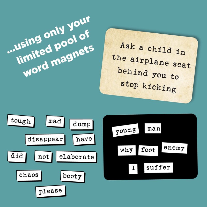 Ransom Notes - The Ridiculous Word Magnet Party Game, 3+