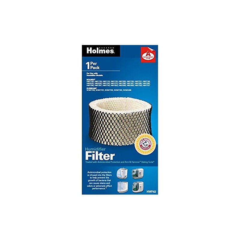 Holmes HWF62PDQ-U Extended Life Replacement Humidifier Filter, Silver,