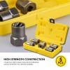 Topec 5-Piece Heavy Duty Nut Bolt Remover set, 1/2” Drive