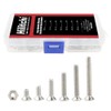 Hilitchi 260-Piece Metric M3 Hex Socket Flat Head Countersunk Bolts