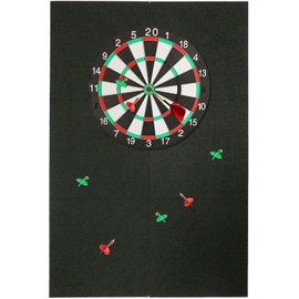 Dart Board Wall Protectors 36''x24'': Large Dartboard Surround Backboard Behind Dart Board Wall Backing
