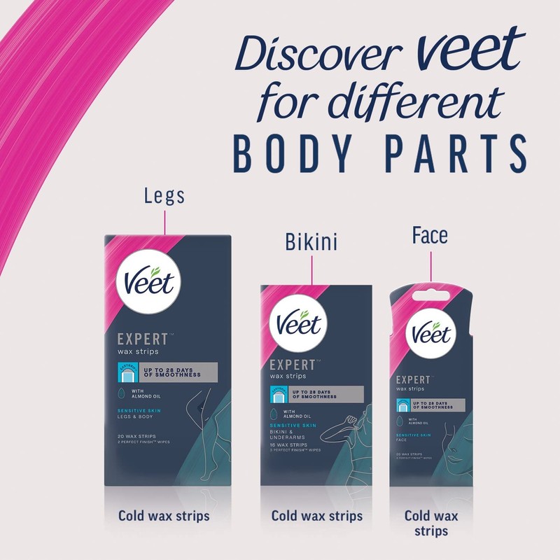 Veet Veet Expert Waxing Strips For Sensitive Skin - 20