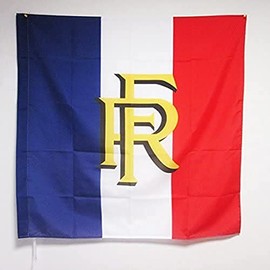 French Republic RF Flag 3' x 3' for a pole - France flags 90 x 90 cm - Banner 3x3 ft with hole - AZ FLAG