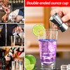 Cocktail Messbecher 3 Stück, Edelstahl Messbecher Cocktail, Barmaß, 3cl/4cl/5cl/6cl Doppelmass