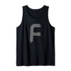 Creative Bold Dark Grey Letter F - Alphabet - Marker