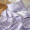 Bedsure Floral Quilt Set King - Reversible Purple Botanical Quilt