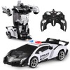 Transform Remote Control Car Robot Toy for Kids, 2.4GHz 1:18