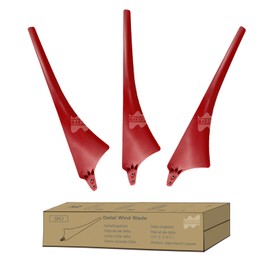 630mm Delta Wings,High Strength Carbon Nylon Fibers Blades for Horizontal Wind Turbine Generator, Windmill Accessories 100W 200W 300W 400W 600W 800W DIY Blades.