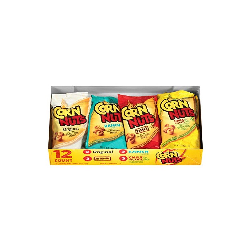 Corn Nuts Original, Ranch, BBQ, Chile Picante con Limon Crunchy