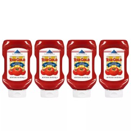 Red Gold Ketchup 1.25 Pound Pack of 4 Vegan Gluten Free Non GMO Certified Kosher