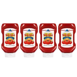 Red Gold Ketchup 1.25 Pound Pack of 4 Vegan Gluten Free Non GMO Certified Kosher