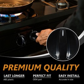 GYOFFULL 316442513 Stove Knob Black Gas Oven Range Control Assembly Compatible with Frigidaire, Kenmore, Sears Burner (1PACK)