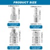 Axrivonte 2 Sets NPT 1/4 Inch Pressure Washer Coupler Quick