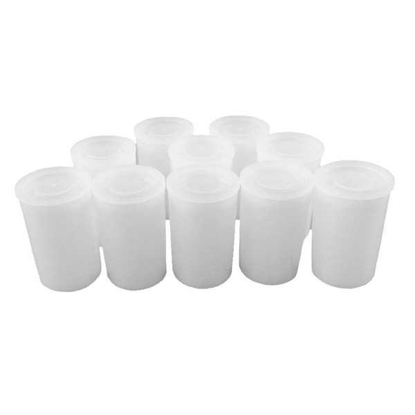 Honbay 10pcs White Plastic Film Canister Holder Small Storage Case