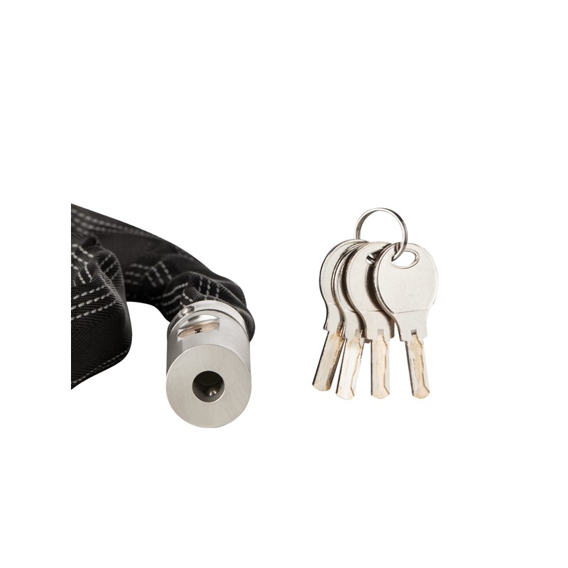 FIGODE Stainless Steel Chain Lock with 4 Same Keys, Rustproof