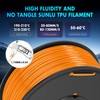 SUNLU TPU 3D Printer Filament 1.75mm, High Speed 95A TPU