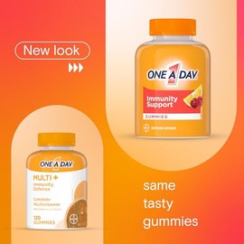 One A Day One A Day Multi+ Immunity Gummies For Adults - Immunity Multivitamin for Women And Men Plus Daily Immune Support With Vitamin C, Vitamin D And Zinc To Support Immune Function, 120 Gummies