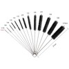COOLKITALENT Conjunto de 13 Botella de Limpieza Cepillos, Nylon Cepillos