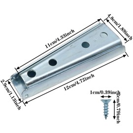 safycaby 4 Sets Furniture Connectors Interlocking Sofa Connector Bracket Sofa Fixing Bolts Sectional Sofa Connector Furniture Hardware Accessories with Screws (Silver)