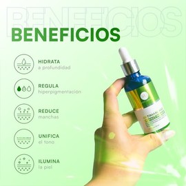 MIST JEWEL | Serum reductor de pigmentacion aclarador para manchas faciales en la piel, Suero facial antimanchas adicionado con vitamina C y E para un