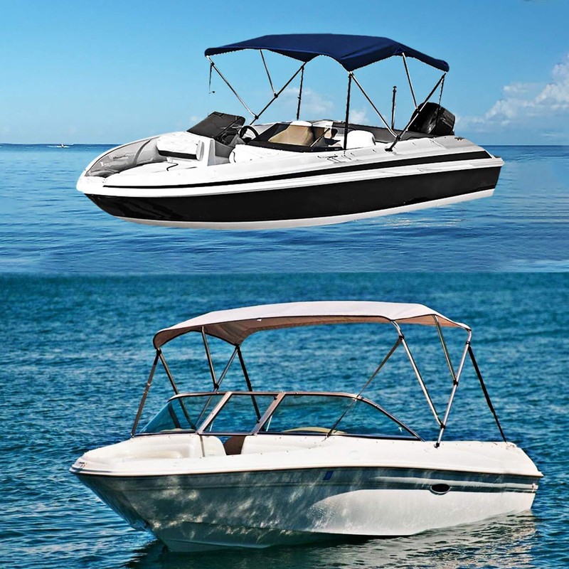 PERCARE 2 Pcs Adjustable Bimini Top Straps Black, Marine Tension