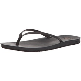 Reef Women's Cushion Slim LE Sandal, Black, 8 M US