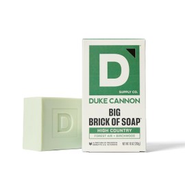 Duke Cannon Supply Co. Extra Large Big Brick Bar Soap - Men's Triple-Milled Bar Soap with Masculine Scents - All Skin Types - High Country, 10 oz
