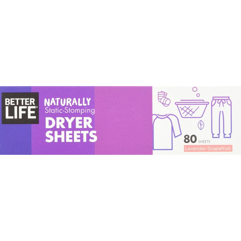 Better Life Dryer Sheets, Fabric Softener Sheets for Fresh Laundry,