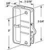 Prime-Line A 108 Black Plastic Screen Door Latch and Pull