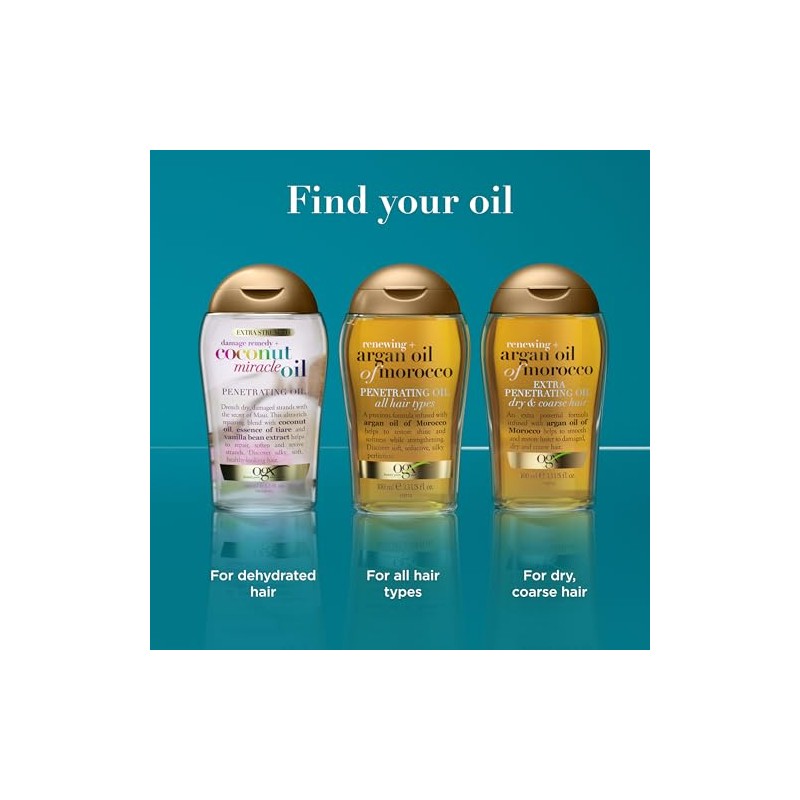 Ogx Tratamiento Capilar Renovador Extra Fuerte Aceite Argán 100