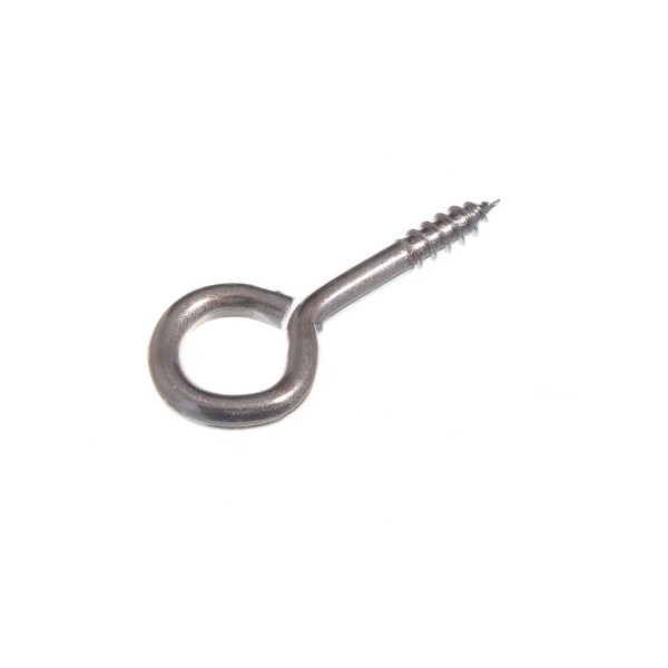 10 x No.8 4mm x 40mm Closed Screw In Hooks