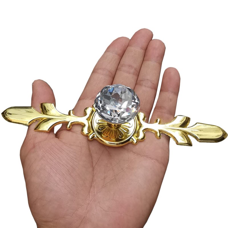 ESreake 12 Pack Gold Large Sized Enlarged Diamond Clear Crystal