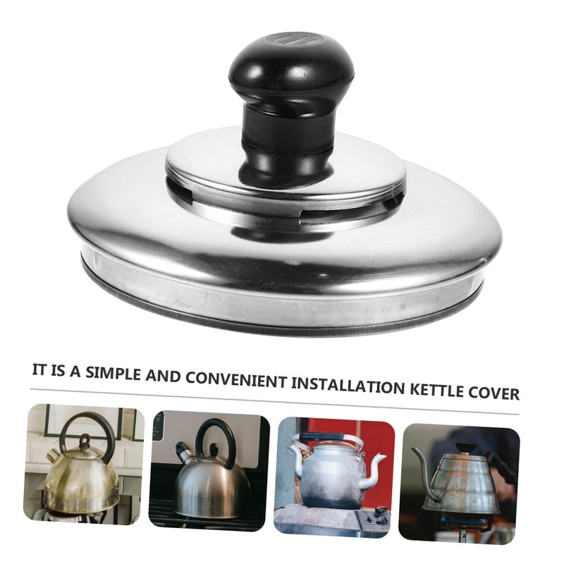LABRIMP Stainless Steel Kettle Cover for Teakettle Whistling Lid for