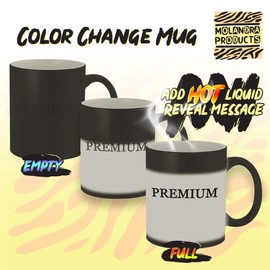 In Data We Trust - 11oz Ceramic Color Changing Mug, Blue