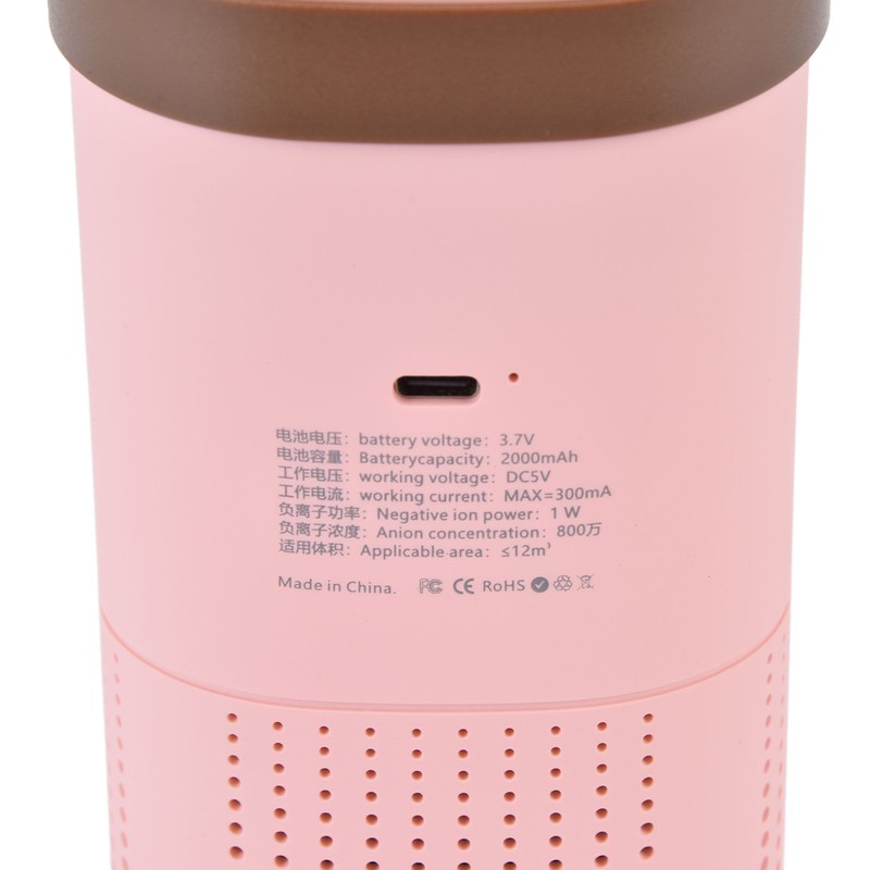 Air Purifier USB Charging 8 Million Negative Ions 360° Surround