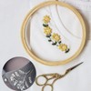 4Pcs 4 Sizes Round Bamboo Embroidery Hoop Circle Cross Stitch