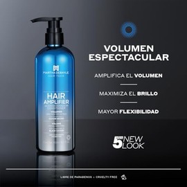 MARTHA DEBAYLE Acondicionador HAIR AMPLIFIER Para todo tipo de cabello. Máximo volumen, luminosidad y flexibilidad. Con ceramidas y caviar negro. Sin parabenos y ftalatos. 450 ml