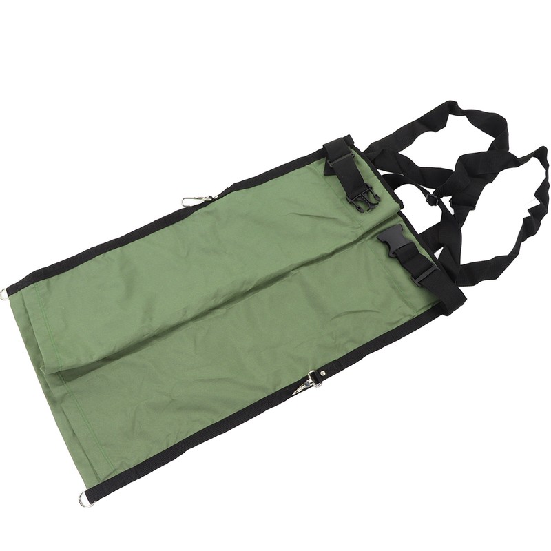 Fruit Picking Bag Green Double Buckle 600D Oxford Cloth Adjustable