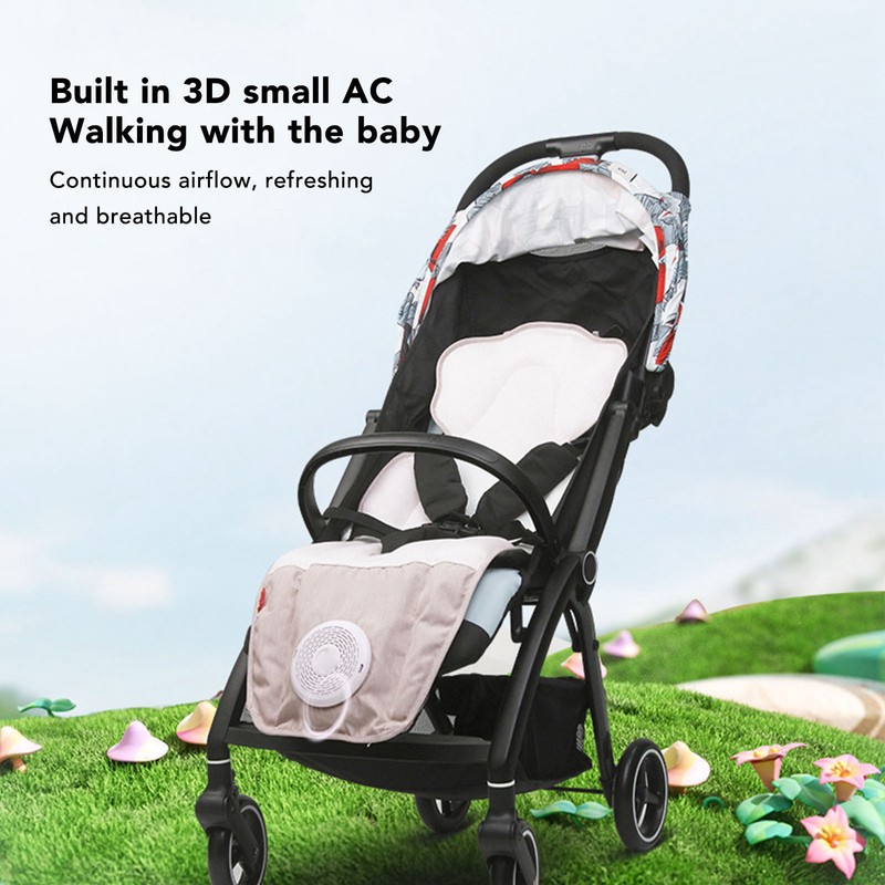 Baby Car Cooling Pad Seasonal Ventilated Breathable Child Carriage Conditioning