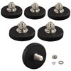 ULIBERMAGNET 6Pack Anti-Scratch Neodymium Magnet with Rubber Coated and M6