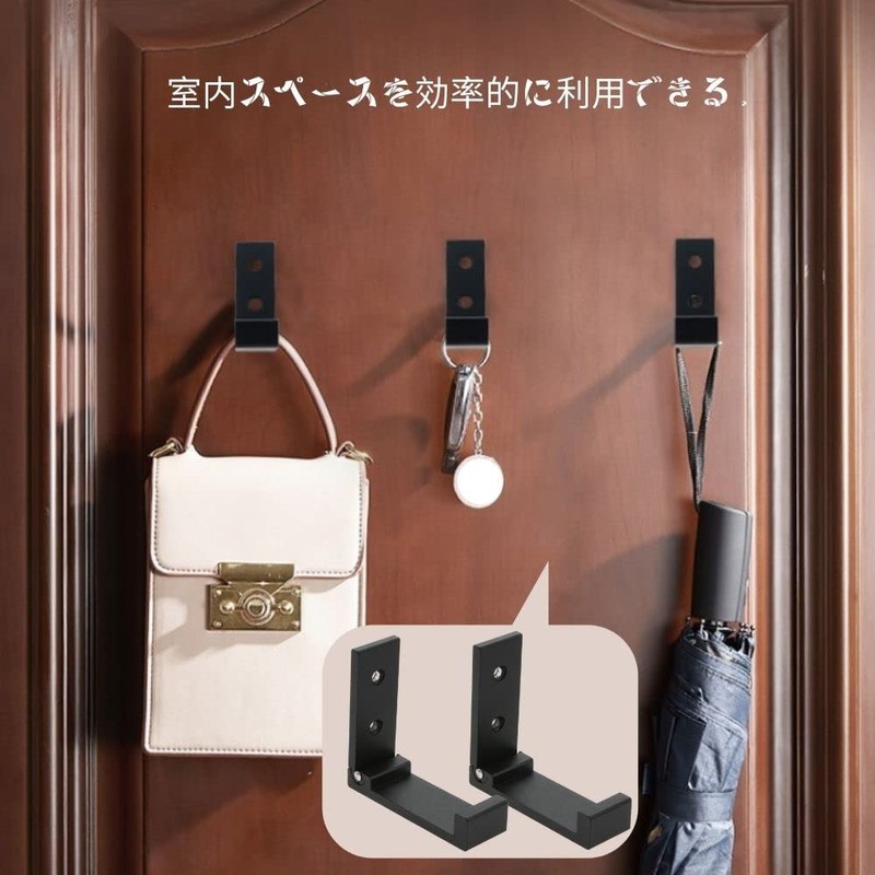 10 Pcs Wall Hanging Hooks, Foldable, Solid Aluminum Alloy, Coat