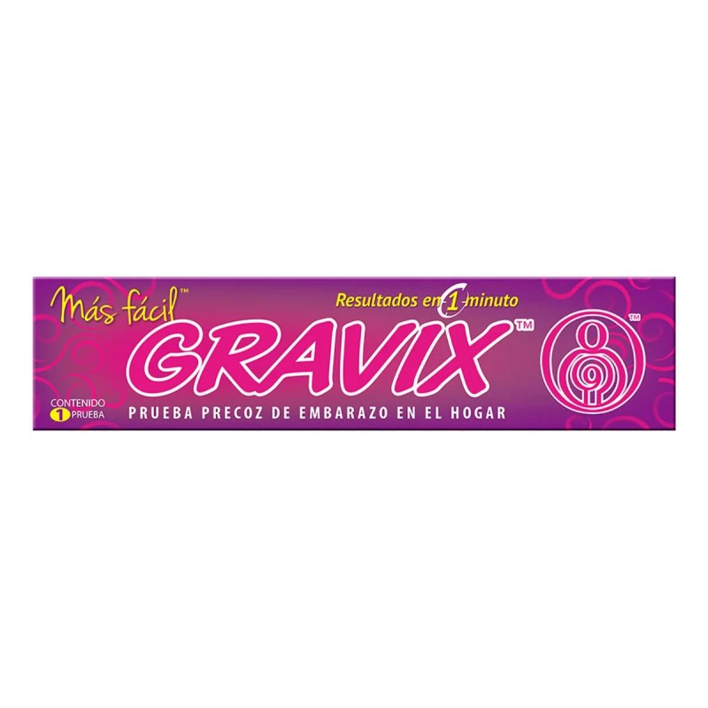 Gravix Prueba De Embarazo, Resultados en 1 minuto, 1 pieza