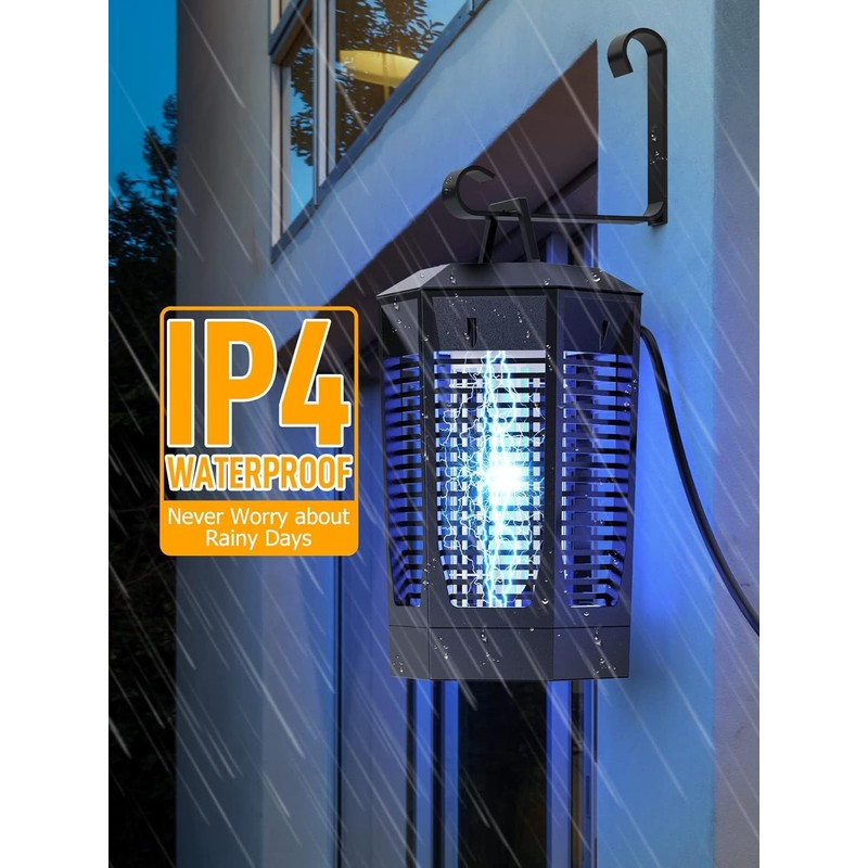 Bug Zapper Outdoor, 20W Mosquito Zapper with Dusk to Dawn