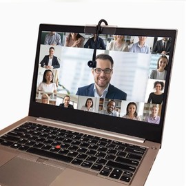 USB Centre Webcam, Autofocus Eye -to Eye Middle Screen Camera for Video Conferencing, Live Streaming, Plug and Play USB Webcam