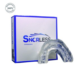 Snorless Blue Snorless - Anti Snoring Mouth Guard - Effective Recovery - Includes Cover and Personalization Tool