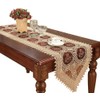 Custom Elegant Beige Lace Table Runner and Scarves Embroidered Floral