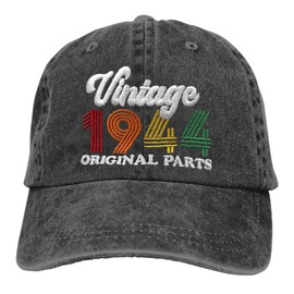 Vintage 1944 Original Parts Baseball Cap, 80th Birthday Decoration 80 Years Old Hat