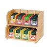 DOUKE Wooden Tea Bag Organizer – 2-Tier Stackable Tea Box